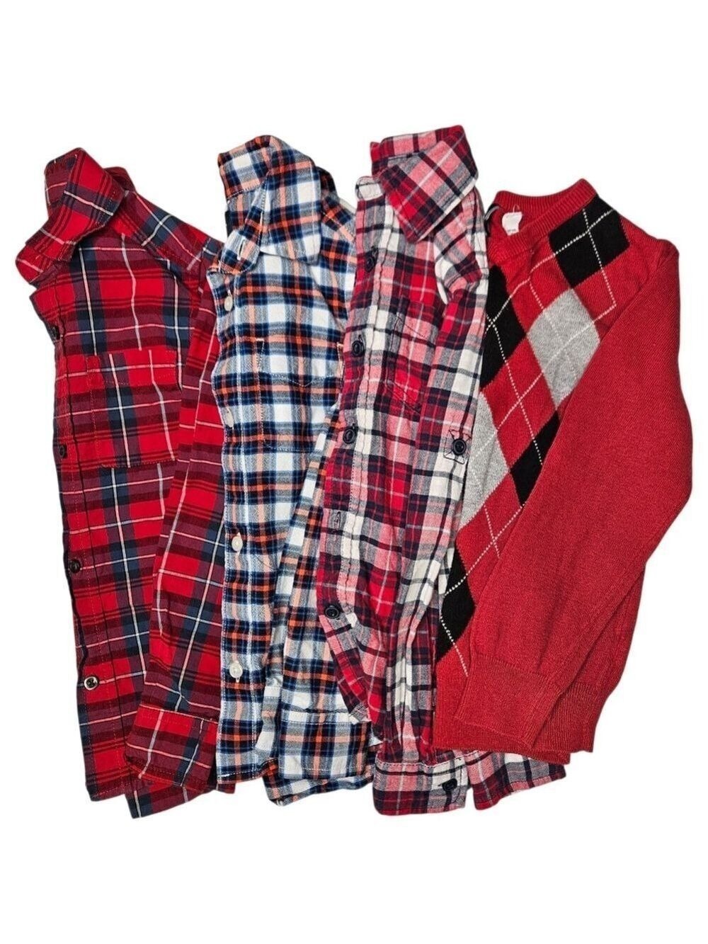The Children’s Place Boys Lot Size 5/6 Sweaters And Flannels